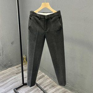 Unbranded Gray Wool Stretch Thick Comfort Dress Pants